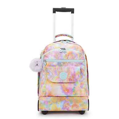 Sanaa Printed Large Rolling Backpack - Bubble Slick
