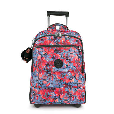Wheeled Backpacks For School With Wheels College Sanaa Large Printed Rolling Backpack