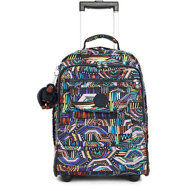 Sanaa Large Printed Rolling Backpack Sanaa Large Printed Rolling Backpack