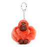 Sven Monkey Keychain, Papaya Orange, small