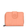 New Money Small Credit Card Wallet, Peachy Pink, small