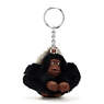Mom and Baby Sven Monkey Keychain, Black Tonal, small