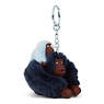 Mom and Baby Sven Monkey Keychain, Blue Bleu, small