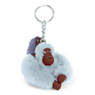 Mom and Baby Sven Monkey Keychain, Moon Blue Patch, small