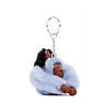 Mom and Baby Sven Monkey Keychain, Bridal Blue, small