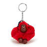 Mom and Baby Sven Monkey Keychain, Cherry Tonal, small