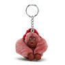 Mom and Baby Sven Monkey Keychain, Sweet Pink, small