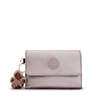 Pixi Medium Metallic Organizer Wallet, Sign Beige Emb, small