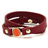 Leather Bracelet, Tango Red, small