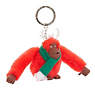 Winter Monkey Keychain, Multi, small