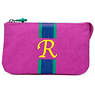 Creativity Large Pouch With Initial, Pink Orchid Multi, small