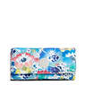 New Teddi Printed Snap Wallet, Cherry Rainbow Zipper, small