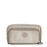 Stella Metallic Continental Wallet, Artisanal K Embossed, small