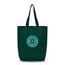 Hip Hurray Packable Tote Bag, Jungle Green Trq, small