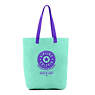 Hip Hurray Packable Tote Bag, Fresh Teal, small
