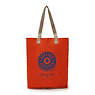 Hip Hurray Packable Tote Bag, Rapid Red Block, small