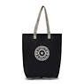 Hip Hurray Packable Tote Bag, Black Grey, small