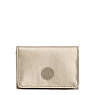 Clea Snap Wallet, Champagne Metallic, small