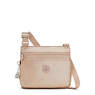 Emmylou Metallic Crossbody Bag, Gold Charm Metallic, small