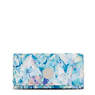 New Teddi Printed Snap Wallet, Blue Bleu 2, small