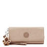 Rubi Large Wristlet Wallet, Light Clay Sand, small