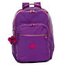 Seoul Large Printed Laptop Backpack, Clear Lavender, small