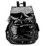 RAVIER Medium PATENT BACKPACK, Truly Black Rainbow, small