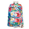 Alicia Printed Foldable Backpack, Fresh Teal Hologram, small
