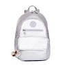 Tyler Small Metallic Backpack, Platinum Metallic, small