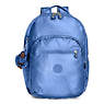 Seoul Large Metallic Laptop Backpack, Blue Bleu 2, small