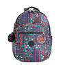 Seoul Large Printed Laptop Backpack, Black, small