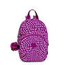 Jacque Printed Kids Backpack, Fresh Pink Metallic, small