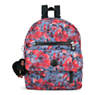 Carrie Printed Backpack, Aqua Blossom, small