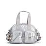 Defea Metallic Shoulder Bag, Platinum Metallic, small