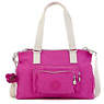 Missy Handbag, Strawberry Pink Tonal Zipper, small