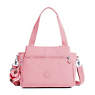 Elysia Shoulder Bag, Strawberry Pink Tonal Zipper, small