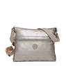 Wren Embossed Metallic Handbag, Black Grey  CBM, small