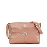 Angie Metallic Handbag, Power Pink Translucent, small