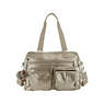 Mara Metallic Handbag, Artisanal K Embossed, small