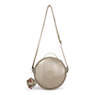 Raquel Metallic Round Handbag, Artisanal K Embossed, small