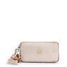 Lowie Metallic Wristlet Wallet, Quartz Metallic, small