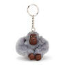 Sven Small Monkey Keychain, Dove Grey, small