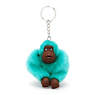 Sven Monkey Keychain, Peacock Teal, small