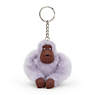 Sven Monkey Keychain, Frosted Lilac Metallic, small