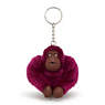 Sven Monkey Keychain, Purple Fig, small