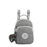 Alber 3-in-1 Mini Bag Backpack, Black Embossed, small