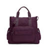 Alvy 2-in-1 Convertible Tote Bag Backpack, Dark Plum, small