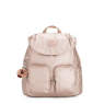 Fiona Medium Metallic Backpack, Quartz Metallic, small