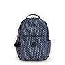 Seoul Large Printed 15" Laptop Backpack, 3D K Blue, small