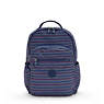 Seoul Large Printed 15" Laptop Backpack, Electric Blue, small